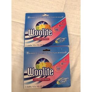 VTG Woolite Dry Clean At Home By Dry Cleaner's Secret (2) Boxes 2 Packs Per Box